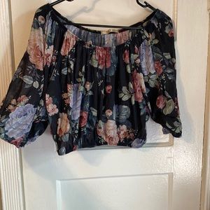 FLORAL CROP TOP